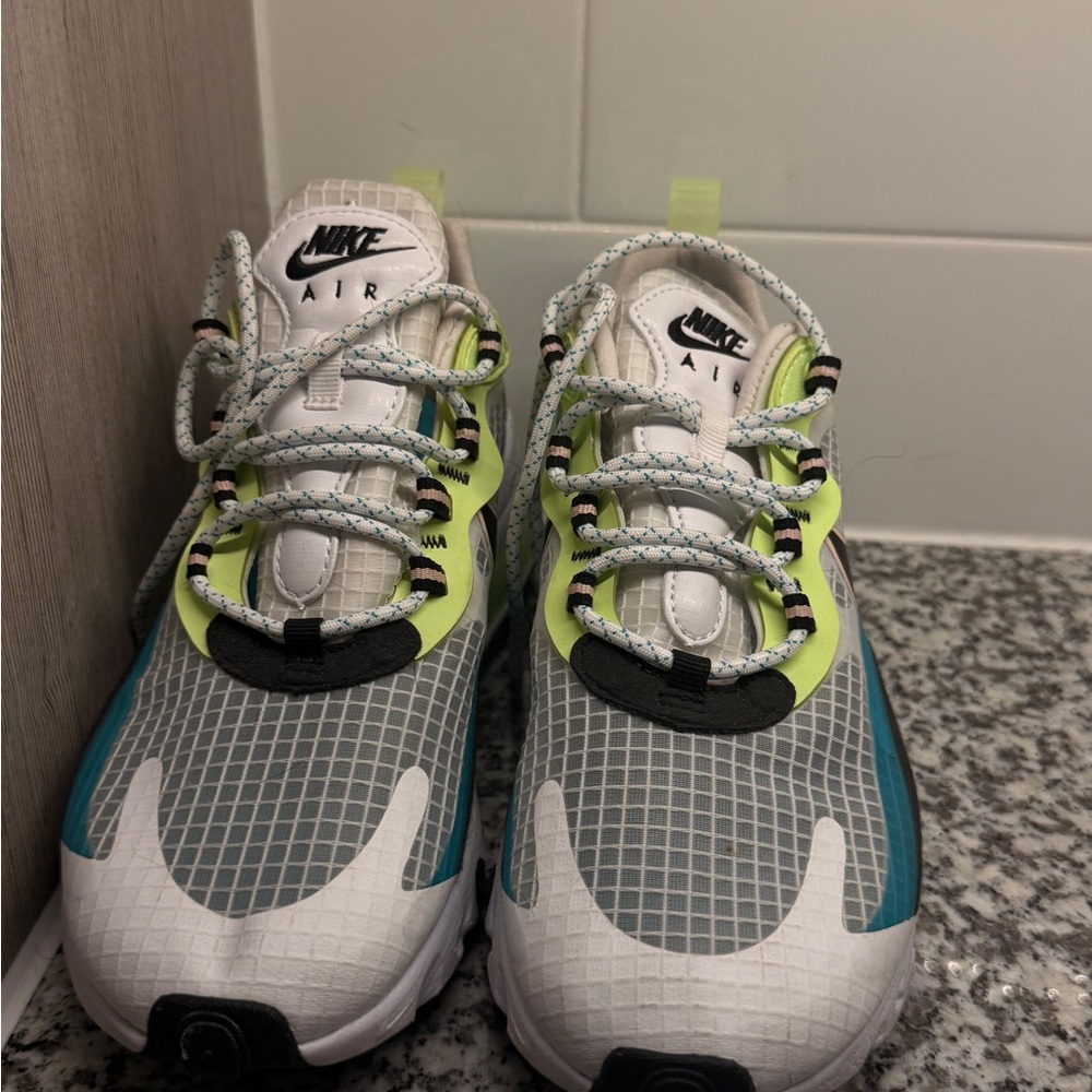 Nike Kids Sneakers - Gray, White, and Lime